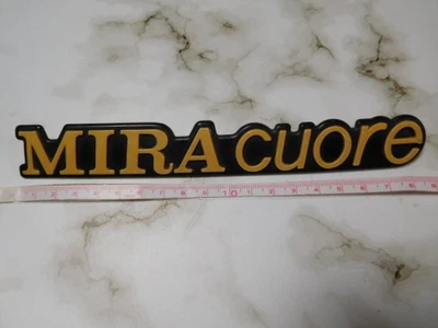Daihatsu Mira Cuore Emblem Badge Vintage Kei Car Rare Excellent JAPAN - Image 1 of 4