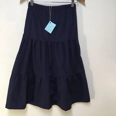 Falda Niñas XL 14/16 Maxi Azul Volantes Nivel 100% Algodón Boho Mamá y Papá Niños Foto 1 de 4