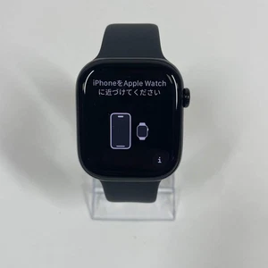 Cinturino sportivo sbloccato Apple Watch Series 10 46 mm argento alluminio nero MWY43LW/A - Foto 1 di 5