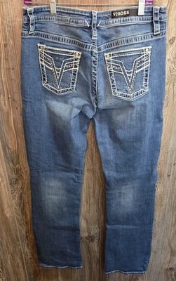 Vigoss Denim Jeans Women's S12 L34 Slim Boot Cut Heritage Fit Western Rodeo - Image 1 of 4