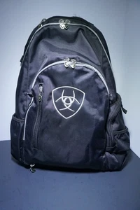 Ariat  Equestrian Backpack Black Water-resistant zippers Lot Of Storage  - Picture 1 of 15