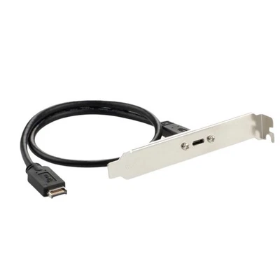 USB 3.1 Type E PCI-E to Type C Female Gen 2 Extension Cable with Profile Bracket - Image 1 of 4
