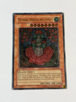 Yugioh FRENCH Tytannial Princess of Camellias CSOC-FR029 Ultimate Rare 1st Ed LP - Image 1 of 2