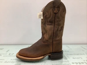 Cody James Boys' Nash Distressed Western Boots Brown Size 12D,NEW. - Picture 1 of 7