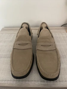 Sebago Men’s Sussex Loafers Real Suede Tan/Beige, Size 9M Vibram Soles - Picture 1 of 7