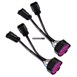 2Pcs For 09-18 Dodge Ram Conversion Harness Quad Housing To Projector Headlight - Picture 1 of 4