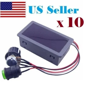 Controlador de velocidad del motor 10 PC DC 6-30V 12V 24V 8A PWM con interruptor de pantalla digital - Imagen 1 de 5