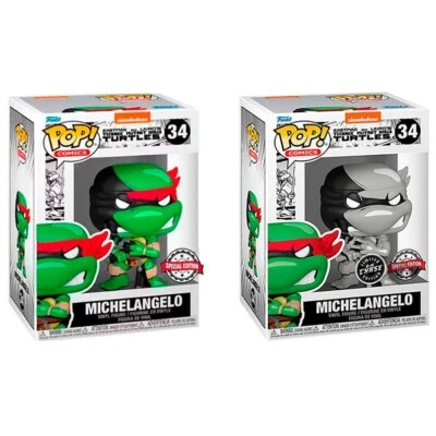 Figura POP Tortugas Ninja Michelangelo Exclusive 5 + 1 Chase - Imagen 1 de 4
