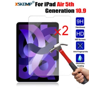 2PACK Tempered GLASS Screen Protector Film For Apple iPad Air Air 2 3rd 4th 5th - Picture 1 of 18