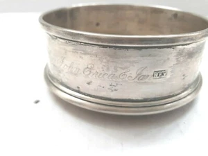 NORWAY Norwegian Gunnar Sverre Pedersen STERLING SILVER WINE BOTTLE COASTER  95g - Picture 1 of 8