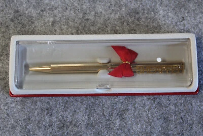 SHEAFFER WHITE DOT GOLD PEN / gift box w/ red ribbon - image 1 of 2