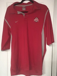 Ohio State Buckeyes Polo Bordado, Camisa de Golf Talla Grande NIKE FIT - Imagen 1 de 6