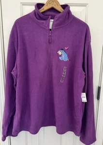 Disney Store Women's Eeyore Pullover Sweater Fleece Purple Size 2XL - Picture 1 of 4