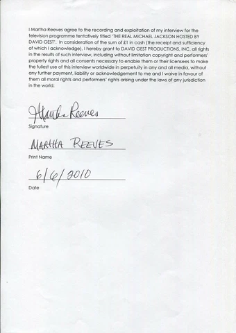 Martha Reeves Nowhere to Run Heat Wave Singer R&B Motown Signed Autograph Releas Cover
