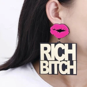 FABULOSO GENIAL SEXY DECLARACIÓN PENDIENTES LABIOS PERRA RICA MUJERES DRAG QUEEN ESTILO CALIENTE - Imagen 1 de 3