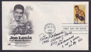 Peter Rademacher, US Olympic Gold Medal Winning Boxer, signed Joe Louis FDC - Picture 1 of 1