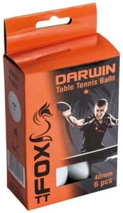 Fox TT Darwin 1 Star Table Tennis Balls (Pack of 6) - Ping Pong Balls - Picture 1 of 1