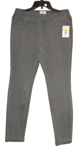 Skinny Jeggings M Per Se NWT Stretch Waist Pants Jeans Pull On Grey - Picture 1 of 3
