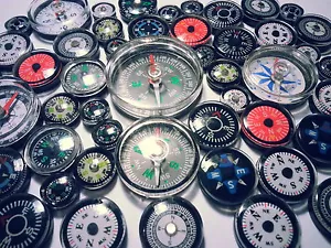 10 pieces mixed compass Brujula compass compass compass compass compass compass 1.2-4 cm B-stock - Picture 1 of 1