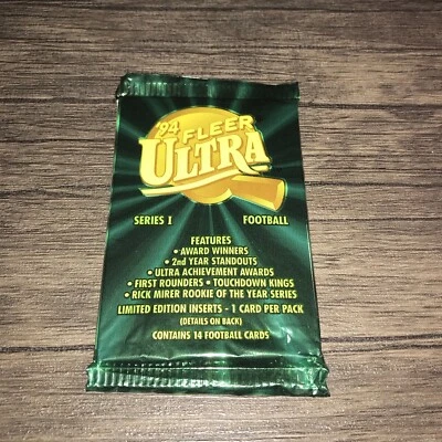 (1) 1994 Fleer Ultra Football Pack-14 Cards-Factory Sealed - Image 1 of 4