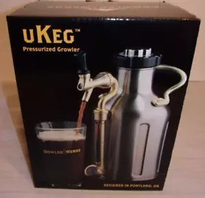 GrowlerWerks uKeg 64 Unzen Druck Growler Edelstahl Neu im Karton Special E - Bild 1 von 13