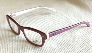 Nuevas gafas Ray-Ban RB 1550-3656 marcos rosa malva lentes transparentes 46-15-125 - Imagen 1 de 4