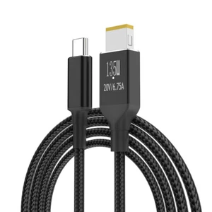 Type-C To Square Power Charger Cable PD135W for Lenovo Legion Y9000P Y9000K - Picture 1 of 10