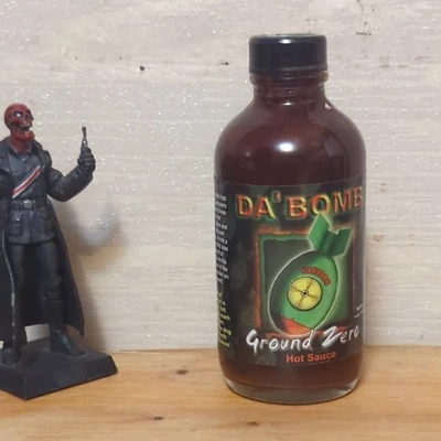 DA BOMB HOT SAUCE 113g GROUND ZERO — MADE IN USA ~ 1 SINGLE BOTTLE -FREE POSTAGE - Image 1 of 3