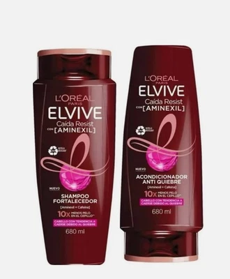 Pack 2 Champú Elvive Caída Full Resist + Acondicionador 680 ml ea Foto 1 de 4