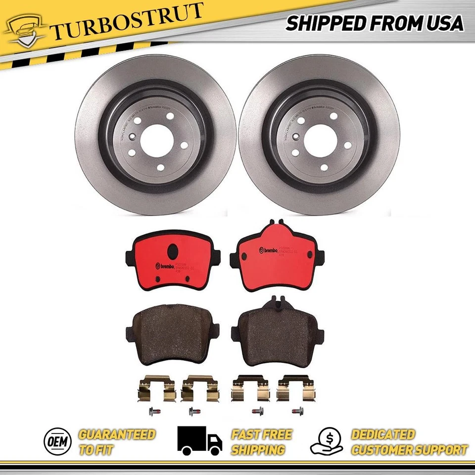 Kit pastillas rotores freno trasero Brembo para Mercedes-Benz ML350 2013-2015 Foto 1 de 4