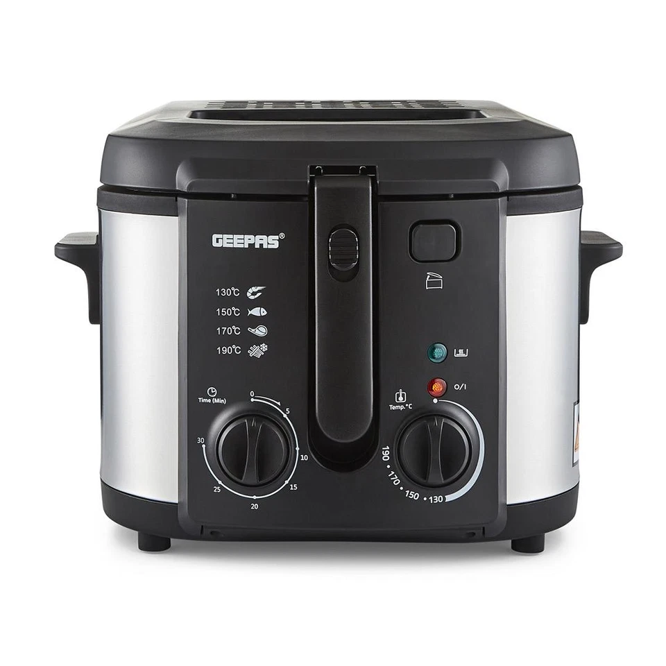 Deep Fat Chip Fryer 3L Basket Oil Fried Food Non-Stick Oil Tank 2180W Geepas - Image 1 of 4