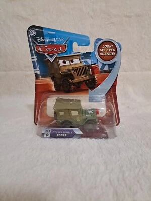 Disney Pixar Cars 2010 Look! My Eyes Change! Pit Crew Member Sarge #116 New - Image 1 of 4