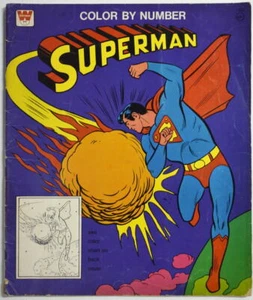 Libro para colorear Whitman 1966 color por número - Imagen 1 de 3