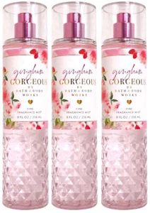 3 PACK BATH & BODY WORKS GINGHAM GORGEOUS FINE FRAGRANCE MIST BODY SPRAY 8 OZ - Picture 1 of 6