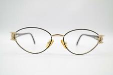 Vintage Zeiss 9405 4200 Gold Schwarz Braun Oval Brille Brillengestell NOS