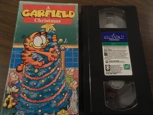 A GARFIELD CHRISTMAS VHS HOLIDAY CARTOON KIDS VINTAGE 1991 CBS VIDEO JON ODIE - Picture 1 of 2