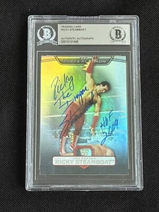 RICKY STEAMBOAT 2010 TOPPS WWE PLATINUM SIGNED AUTOGRAPHED CARD CAS AUTHENTIC - Picture 1 of 2