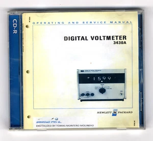 HP - 3430A - DIGITAL VOLTMETER - USER AND SERVICE MANUAL IN CD - Picture 1 of 8