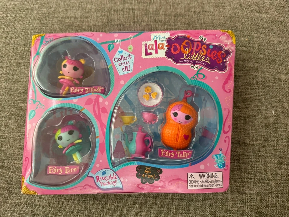Lalaloopsy Mini Lala-oopsies Littles Fairy Daffodil Fern Tulip Dolls Vol. 1