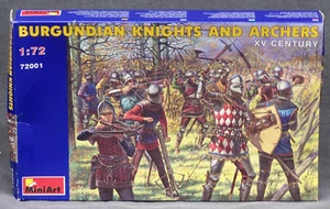 MiniArt 72001 Burgundian Knights and Archers XV Century Figures 1/72 Soldiers - Picture 1 of 7