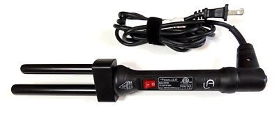Le Angelique Hair Tools (HT015B) Twin Barrel Hair Styling Curling Iron Tool Wand - Image 1 of 4