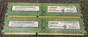 Crucial 4GB Kit, 2 x 2GB 240-PIN DIMM 256MX64 DDR3 CT25664BA1339.8FJR - Picture 1 of 1