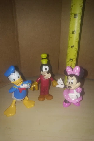 Disney 2-3” PVC Figures Donald Duck Minnie Mouse Goofy - Lot of 3 Cover