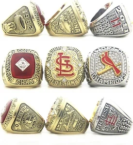 11 St. Louis Cardinals 1926-2011 Wooden Box World Series Championship Rings Set - Picture 1 of 6