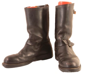 Vintage 1960s Steel Toe Engineer Boots Size 9 - Picture 1 of 17