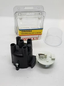 Distributor Cap and Rotor Kit Wells CR2204 NOS - Picture 1 of 4