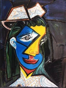 Abstract Untitled by Pablo Picasso Oil Painting Hand Painted Repro on Canvas - Picture 1 of 5