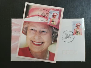 2001 Queens QEII 75 Birthday First Day Cover + Matching MAXI Postcard with Stamp - Picture 1 of 10