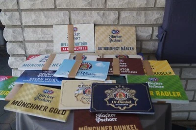 Neu- Hacker Pschorr und Paulaner Pappschilder zum aussuchen,Thekenaufsteller