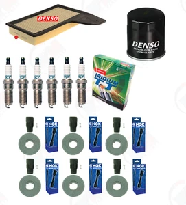 DENSO Tune Up Kit w/ "IRIDIUM" Plugs & NGK Boots for 2011-2015 Ford Mustang V6 - Picture 1 of 1